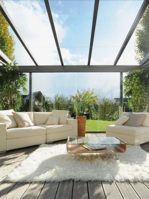 Kanopi Kaca Bening Transparan